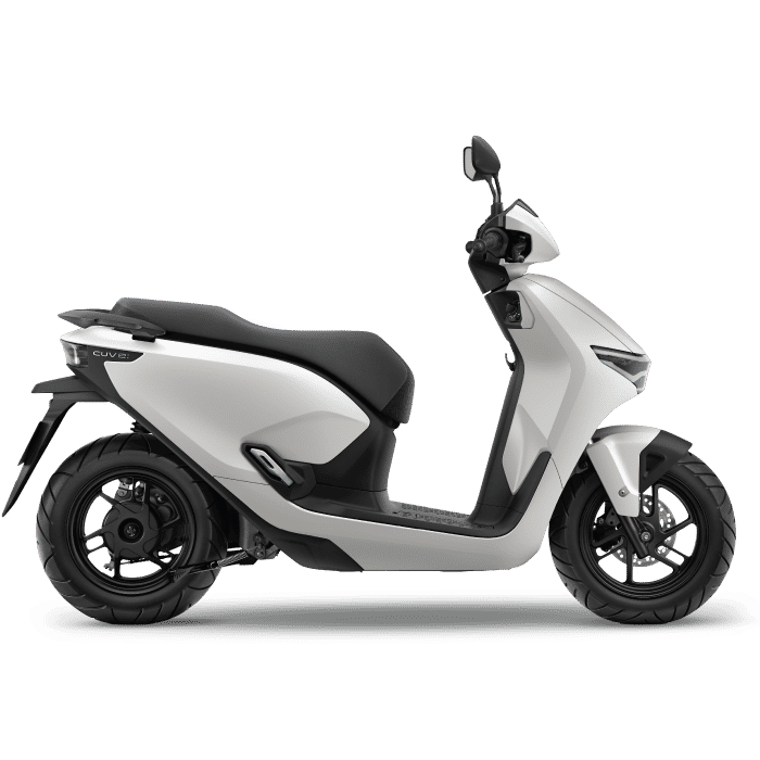 CUV e: tampak samping dengan penanda fitur