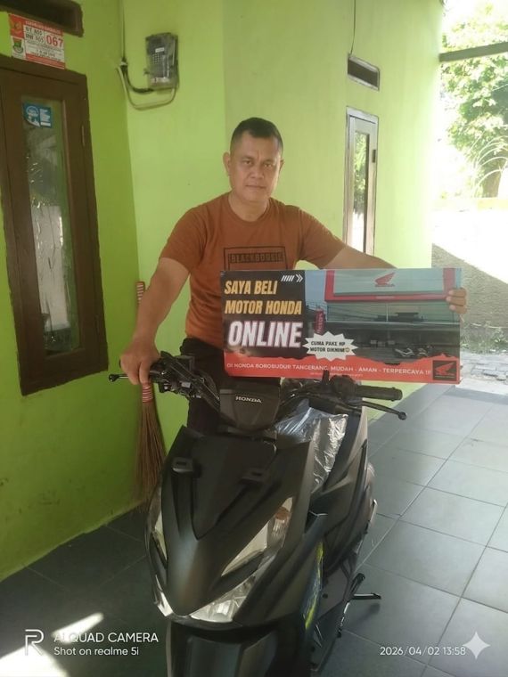 Pelanggan Honda Borobudur beli motor online, diantar ke rumah