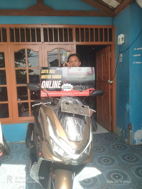 Pelanggan Honda Borobudur beli motor online, diantar ke rumah