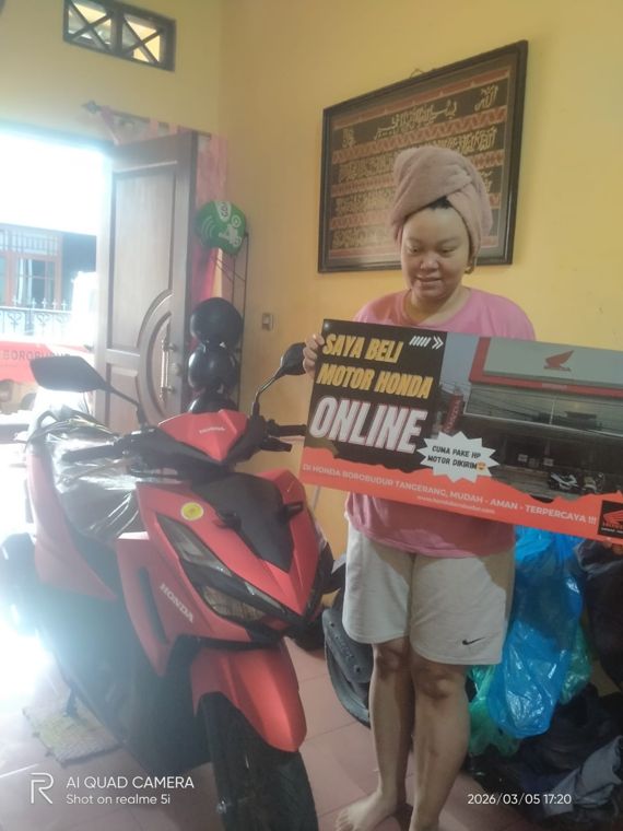 Pelanggan Honda Borobudur beli motor online, diantar ke rumah